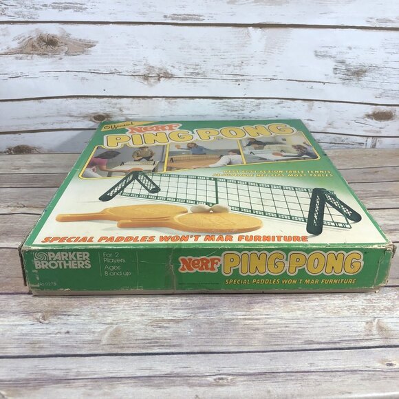 Vintage 1982 Parker Brothers NERF Ping Pong COMPLETE Game Table Tennis - Picture 6 of 14